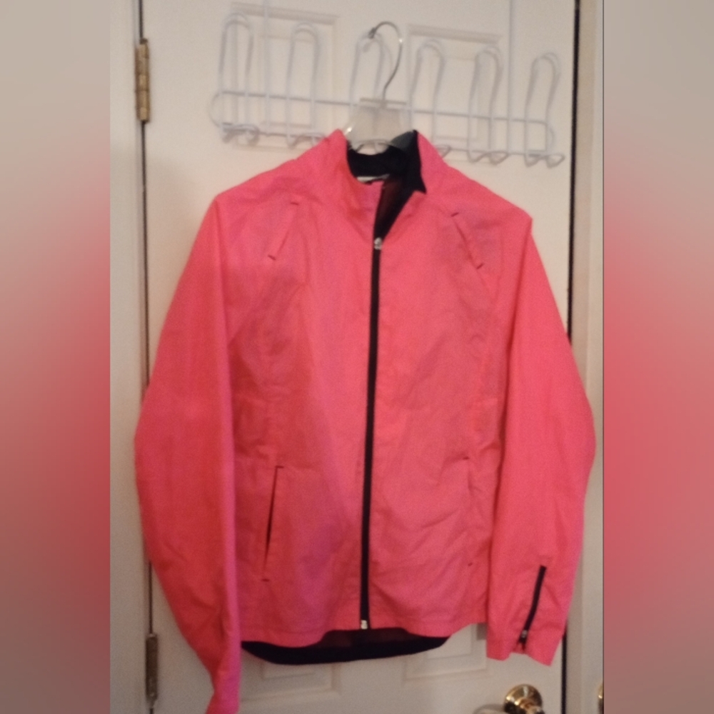 Pink Windbreaker Jacket & Pant Set